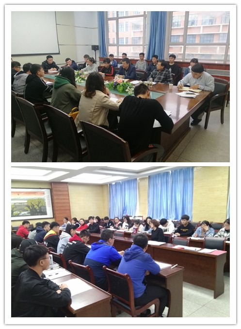 俞校長參加學生支部民主生活會